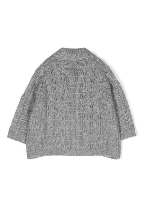 Grey Wool Double-Breasted Cardigan TARTINE ET CHOCOLAT | TX1809122