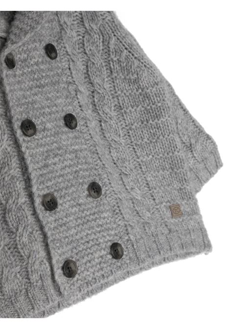 Grey Wool Double-Breasted Cardigan TARTINE ET CHOCOLAT | TX1809122