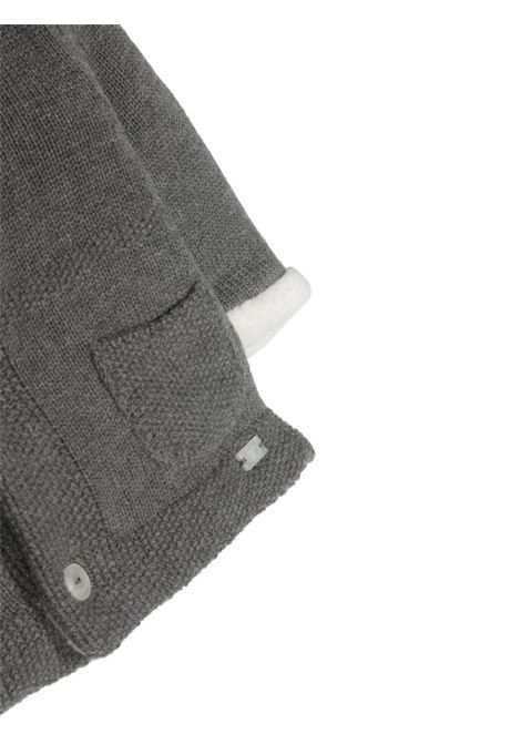 Grey Knitted Coat With Padding TARTINE ET CHOCOLAT | TX4001024