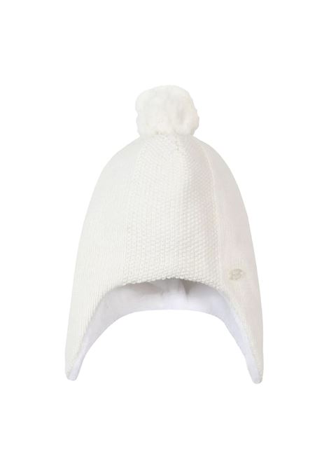 White Knitted Beanie With Pompon TARTINE ET CHOCOLAT | TX9002013