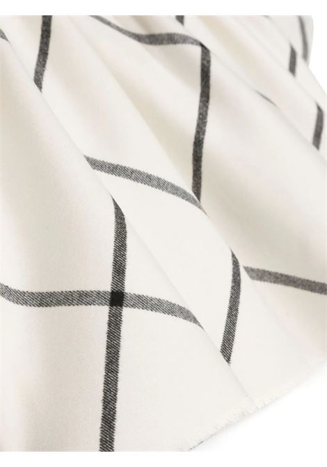 Milk White Dress With Stripes and Ruffles TEDDY & MINOU | I23AB016W3027100