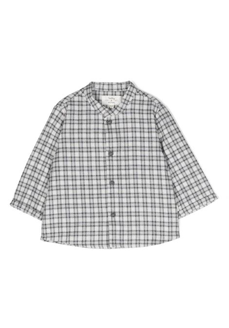 White and Grey Check Shirt TEDDY & MINOU | I23CI001C3139017
