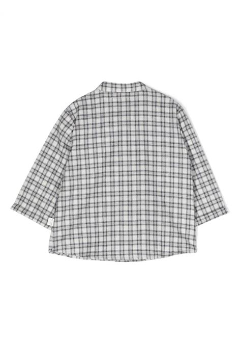White and Grey Check Shirt TEDDY & MINOU | I23CI001C3139017