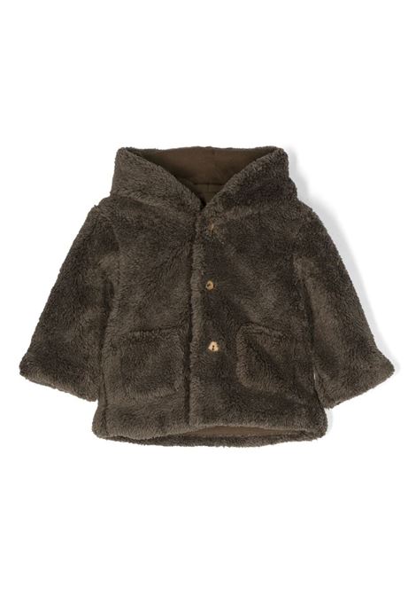 Olive Green Faux Fur Coat TEDDY & MINOU | I23CN014PE019591
