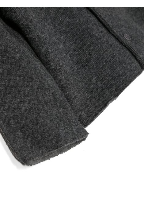 Dark Grey Wool Blend Cardigan TEDDY & MINOU | I23GD001M0133096