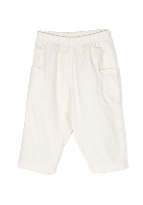 Pantalone In Velluto a Coste Bianco TEDDY & MINOU | I23PT010V6014102