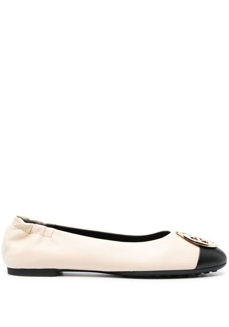 Black And New Cream Claire Pointed Ballerina TORY BURCH | 148336001