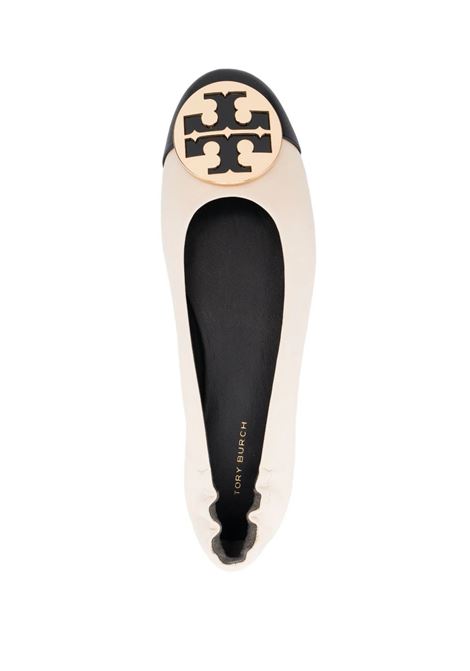 Black And New Cream Claire Pointed Ballerina TORY BURCH | 148336001