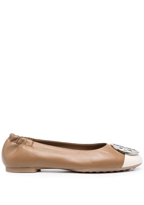 Light Cream and Almond Flour Claire Pointed Ballerina TORY BURCH | 148336250