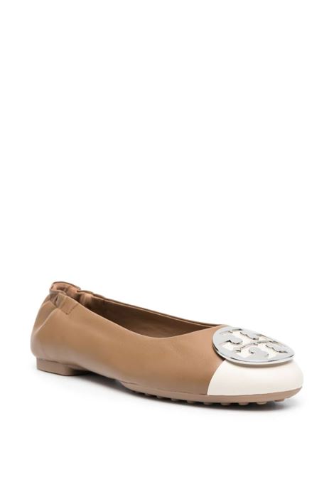 Light Cream and Almond Flour Claire Pointed Ballerina TORY BURCH | 148336250