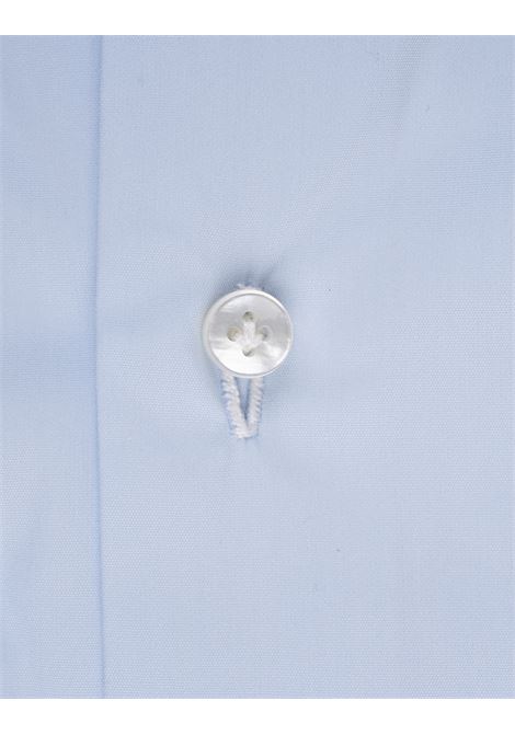 Light Blue Stretch Cotton Poplin Shirt RUSSO CAPRI | UNITO STREATCHCELESTE