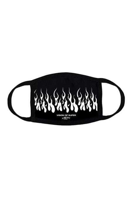 Black and White Fire Mask VISION OF SUPER x NET | MASNERO/BIANCO