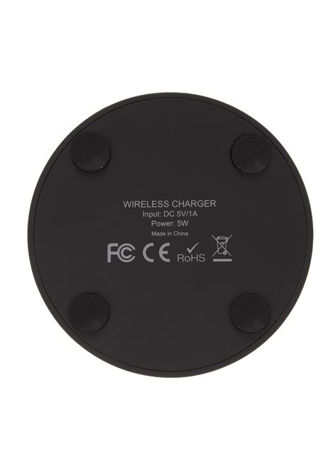 Black Wireless Battery Charger with Cross Print MARCELO BURLON | CMZG011R21MAT0011001