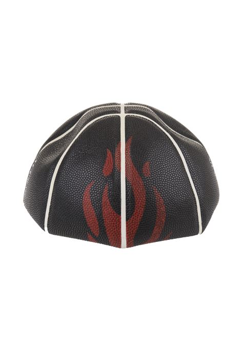 Black Basketball Ball With Red Flame VISION OF SUPER | VOS/BASKETBALLBLACK