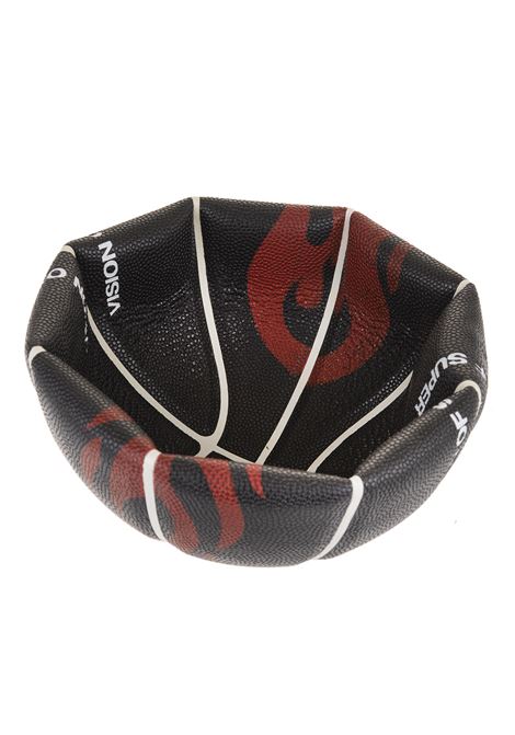 Black Basketball Ball With Red Flame VISION OF SUPER | VOS/BASKETBALLBLACK
