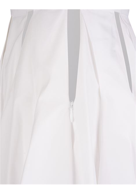 Gonna Corta Donna In Popeline Giapponese Bianco ALAIA | AA9J03641T001000
