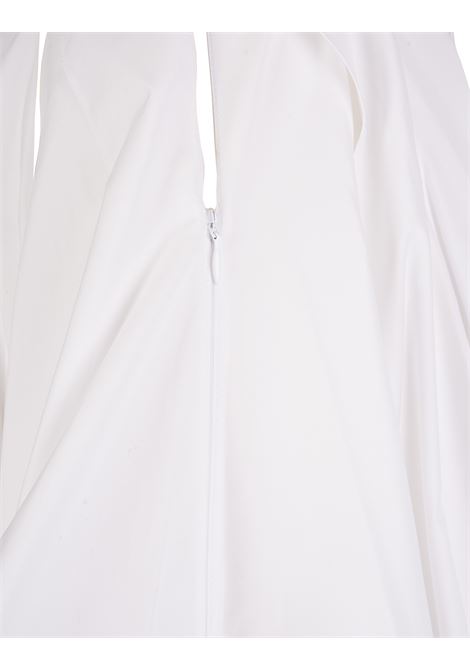 Woman Long Skirt In White Japanese Poplin ALAIA | AA9J03651T001000