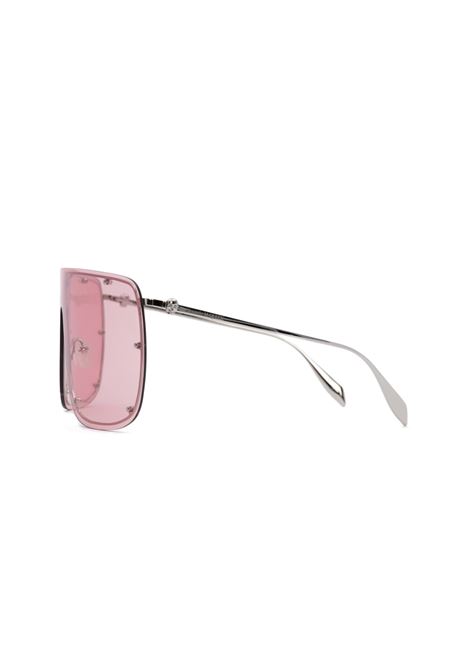 Skull Mask Sunglasses in Pink ALEXANDER MCQUEEN | 649846-I33301255