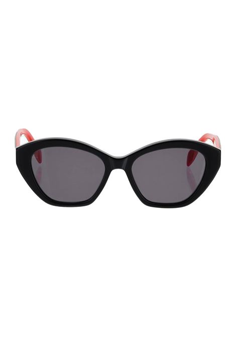 Selvedge Cat-Eye Sunglasses In Black/Red ALEXANDER MCQUEEN | 700967-J07401074