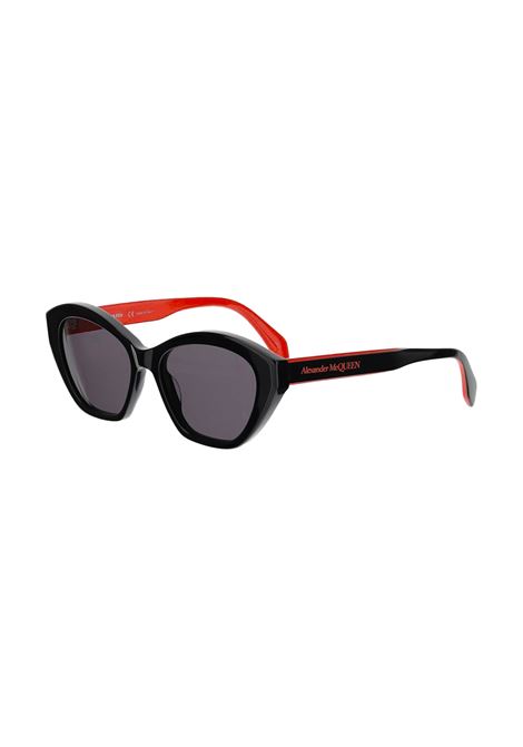 Selvedge Cat-Eye Sunglasses In Black/Red ALEXANDER MCQUEEN | 700967-J07401074