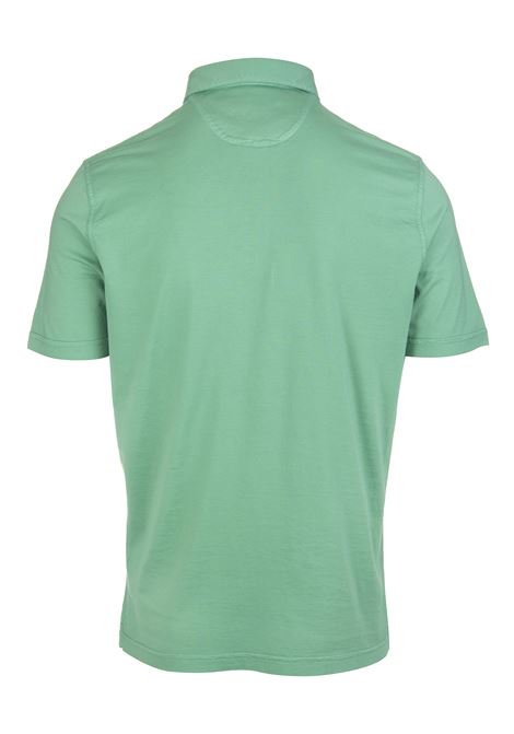 Man Light Green Polo Shirt In Organic Cotton FEDELI | UED01100114