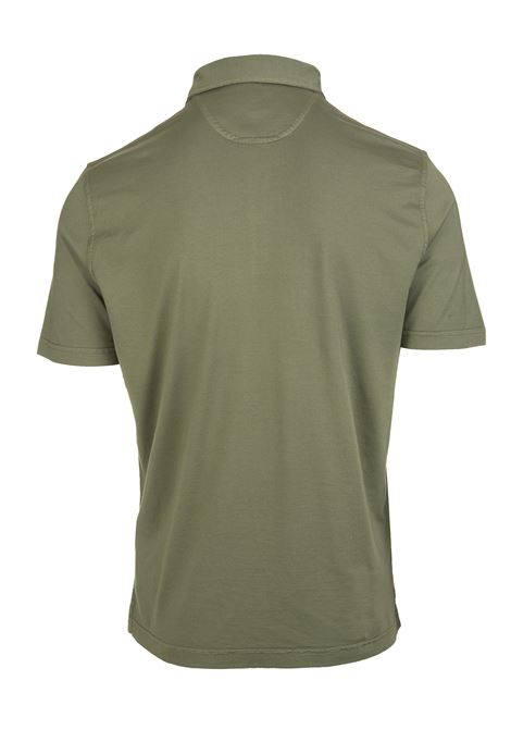 Man Military Green Polo Shirt In Organic Cotton FEDELI | UED01100128