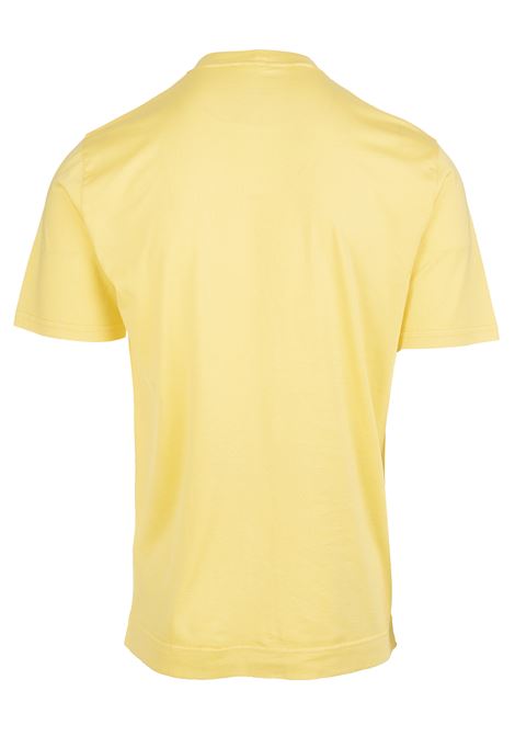 T-Shirt Basi Uomo In Cotone Organico Giallo FEDELI | UEF0103111