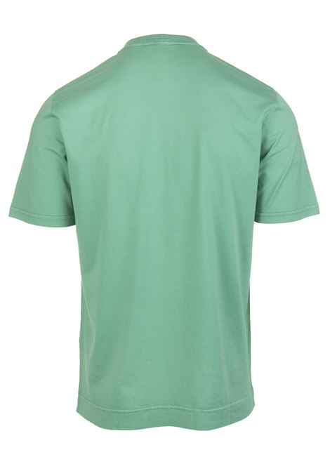 Man Basic T-Shirt In Green Organic Cotton FEDELI | UEF0103114