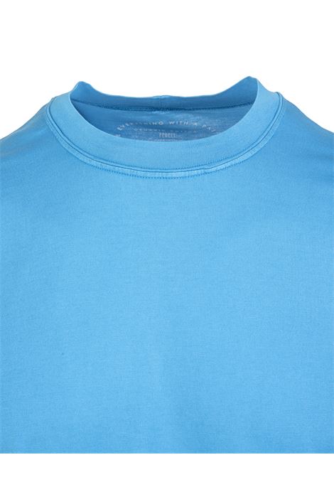 T-Shirt Basi Uomo In Cotone Organico Azzurro FEDELI | UEF0103116