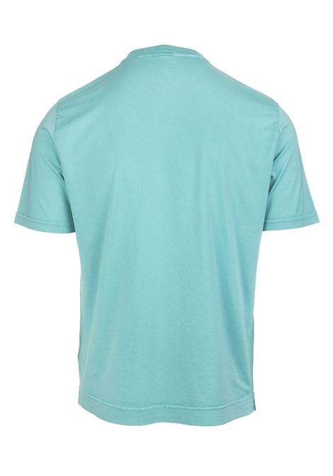 T-Shirt Basi Uomo In Cotone Organico Verde Acqua FEDELI | UEF0103121