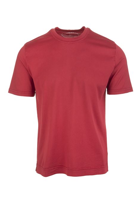 Man Basic T-Shirt In Cherry Organic Cotton FEDELI | UEF0103122