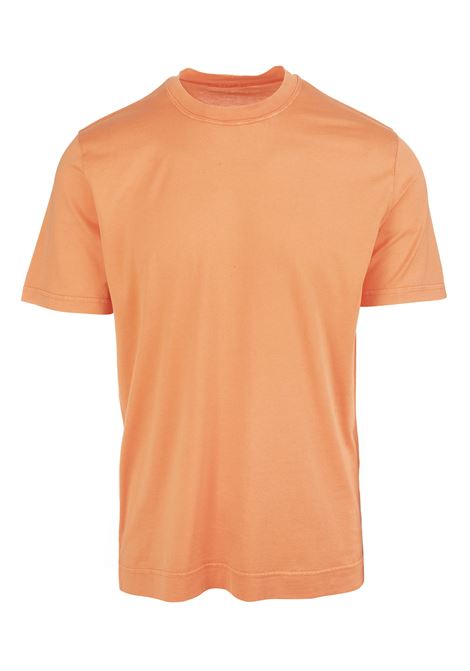 T-Shirt Basi Uomo In Cotone Organico Arancione FEDELI | UEF0103124