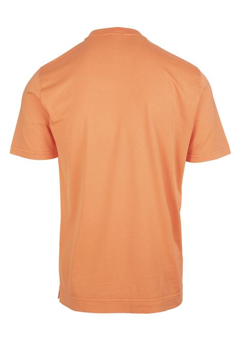 Man Basic T-Shirt In Orange Organic Cotton FEDELI | UEF0103124