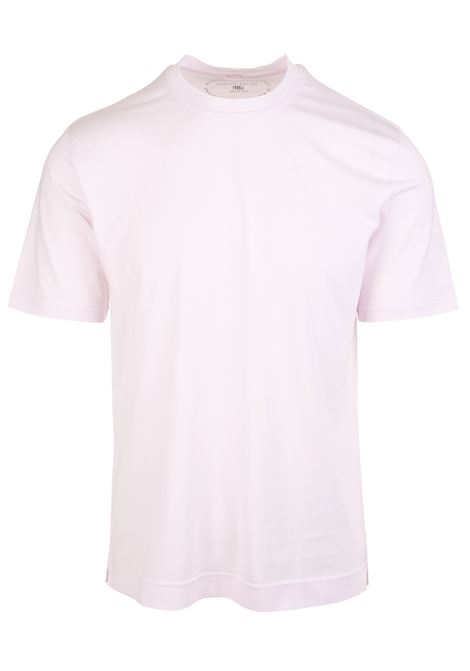 Man Basic T-Shirt In Candy Pink Organic Cotton FEDELI | UEF010369