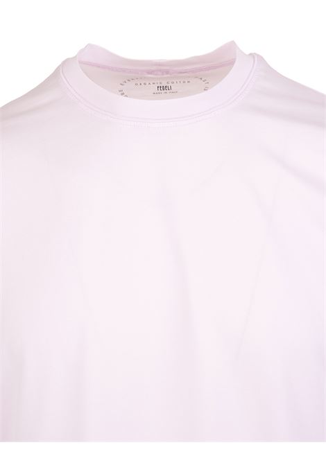 Man Basic T-Shirt In Candy Pink Organic Cotton FEDELI | UEF010369
