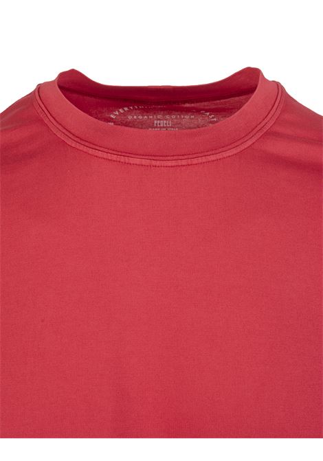 T-Shirt Basi Uomo In Cotone Organico Rosso FEDELI | UEF010387