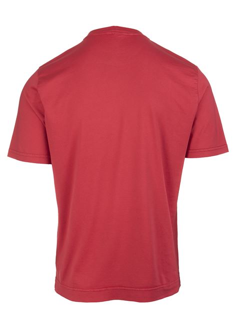 Man Basic T-Shirt In Red Organic Cotton FEDELI | UEF010387