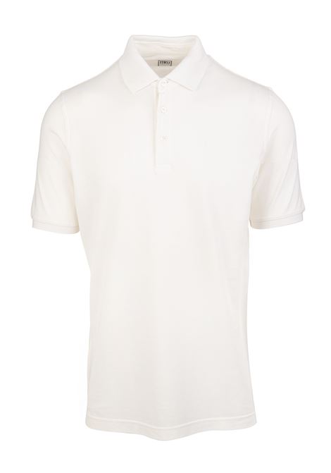 Man Ivory Polo Shirt In Organic Cotton FEDELI | UEF0108100