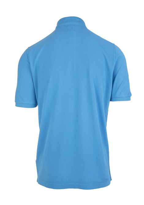 Azure Man Polo Shirt In Pique' Cotton FEDELI | UEF0108116