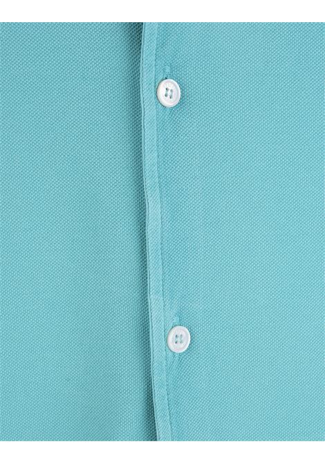 Man Shirt In Turquoise Cotton Pique' FEDELI | UEF0283121