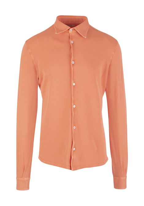 Man Shirt In Orange Cotton Pique' FEDELI | UEF0283124