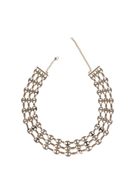 Eight Necklace With Golden Micro Meshes PACO RABANNE | 21ABB0166MET079P710
