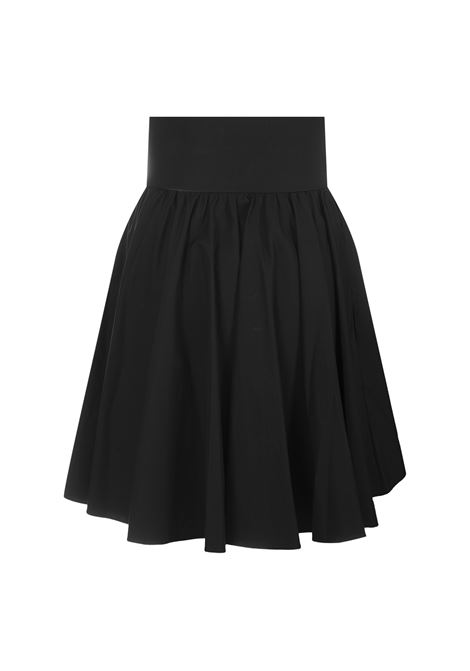 Black Poplin Short Skirt With Belt ALAIA | AA9J03942001999