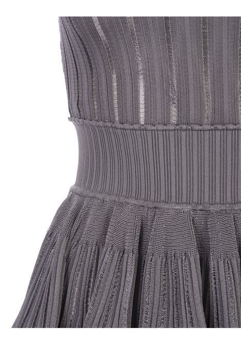 Grey Fluid Skater Mini Dress ALAIA | AA9R22462M712284