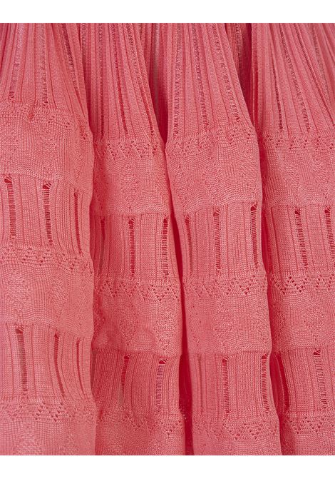 Pink Fluid Skater Mini Dress ALAIA | AA9R22462M712489