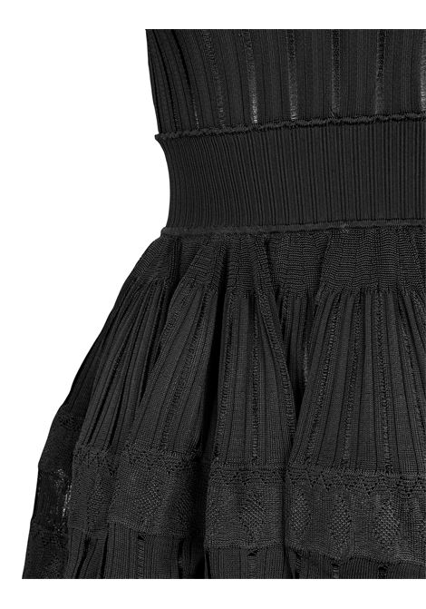 Black Fluid Skater Mini Dress ALAIA | AA9R22462M712995