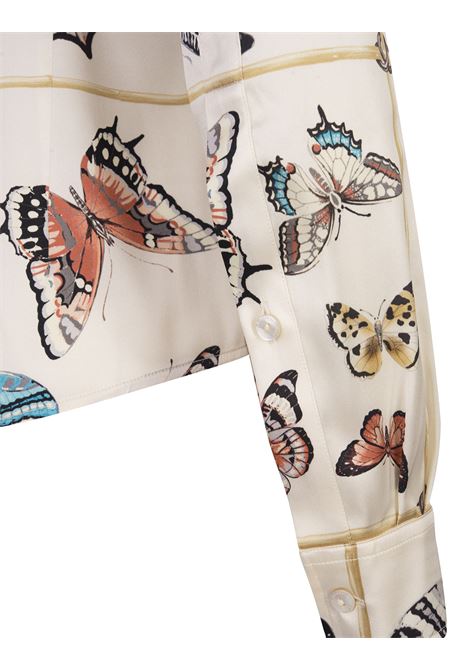 Silk Shirt With Butterfly Print ALESSANDRA RICH | FAB3342002
