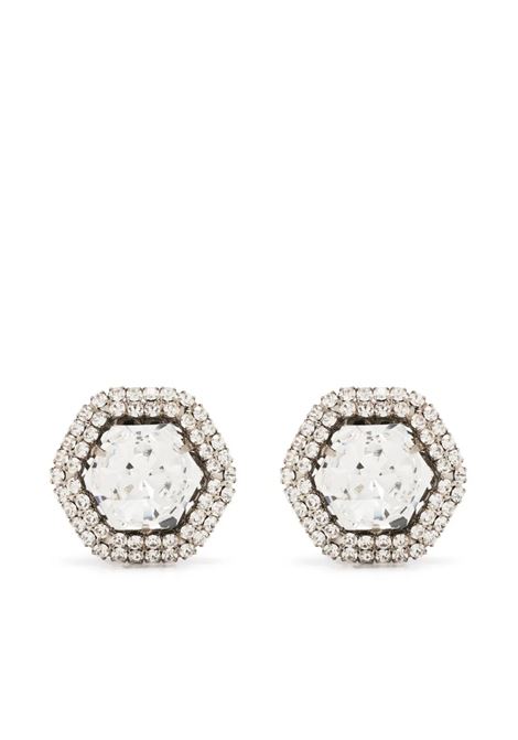 Silver Crystal Earrings ALESSANDRA RICH | FABA2908CRY-SILVER