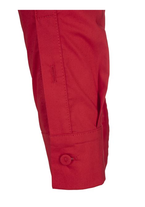 Camicia In Cotone Rosso Con Nodo ALESSANDRO ENRIQUEZ | AES02-PO027