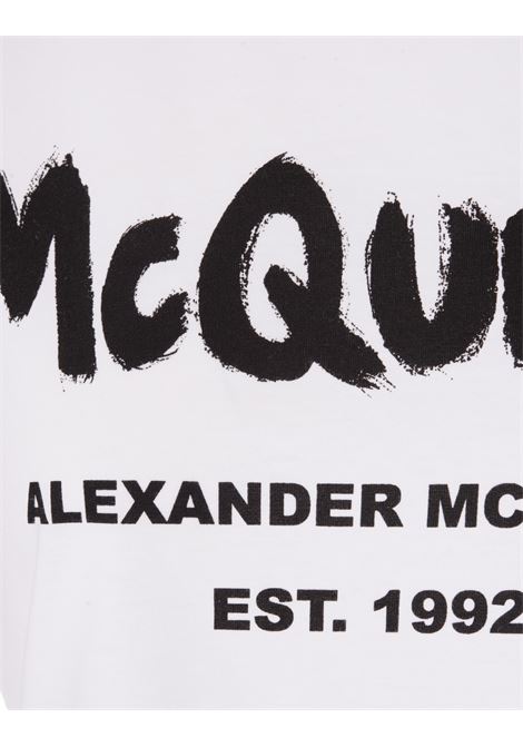 T-Shirt McQueen Graffiti Bianca ALEXANDER MCQUEEN | 608614-QZAD30909